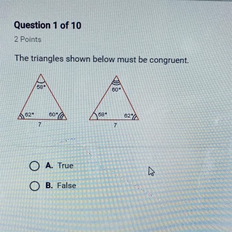 Which one True or false?-example-1