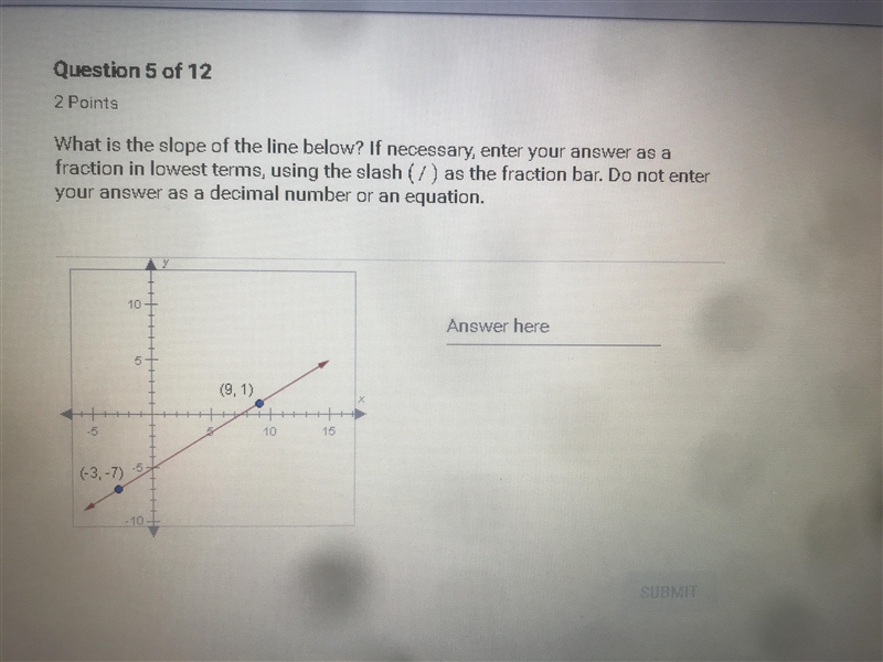 What is the slope of the line below-example-1