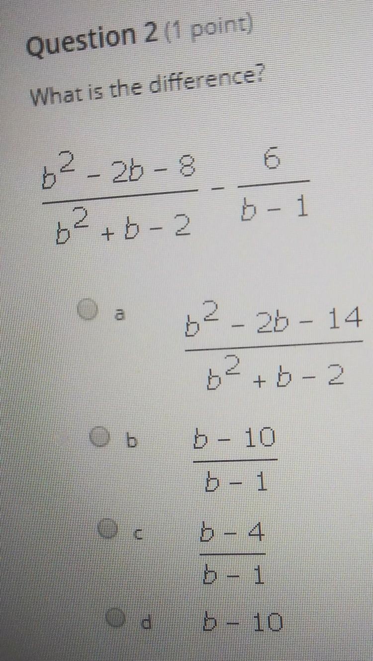 Question #2 What is the difference?​-example-1