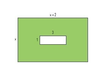 Find the area of the shaded region. Express the area in factored form.-example-1