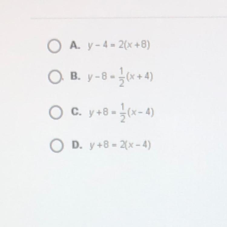 Identify an equation in point-slope form for the line perpendicular to y=-3x+11 that-example-1