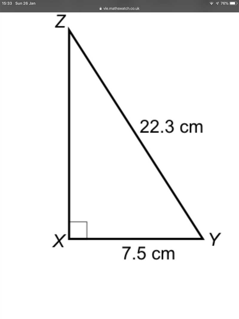 Find the size of angle YZX Give your answer to 3 significant figures Scroll down to-example-1