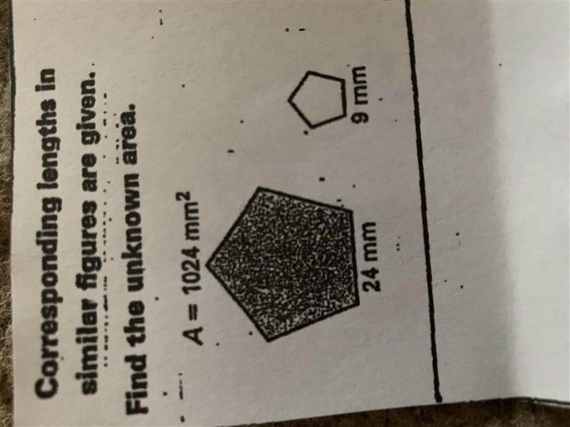 Find the unknown area-example-1