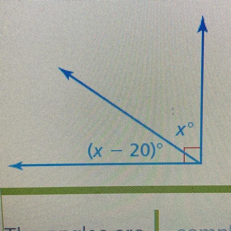 What does x equal. I need help-example-1