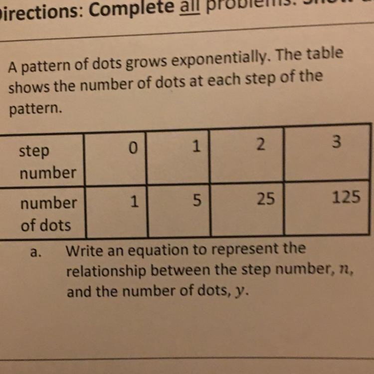 Write an equation to represent the relationship between the step number, n, and the-example-1