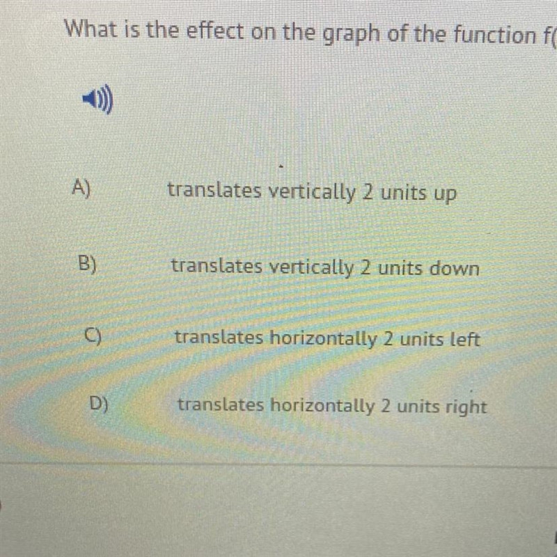 What is the effect on the graph of the function f(x) - x when f(x) is replaced with-example-1