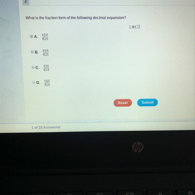 What is the fraction form of the following decimal expansion?-example-1