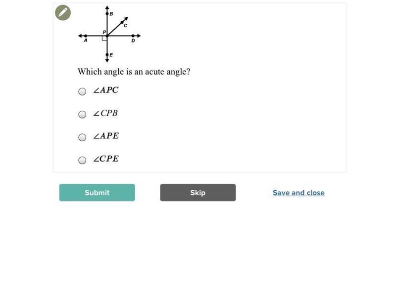 Which angle is an acute angle?-example-1