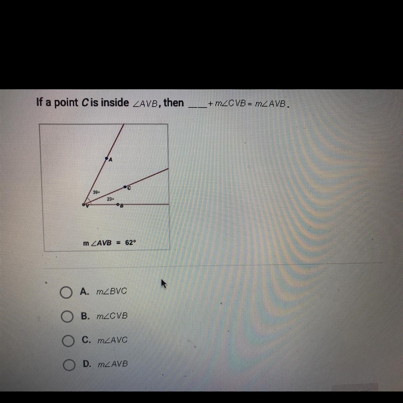 If a point C is inside + M-example-1