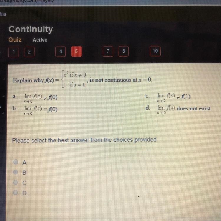 Please select the best answer from the choices provided-example-1