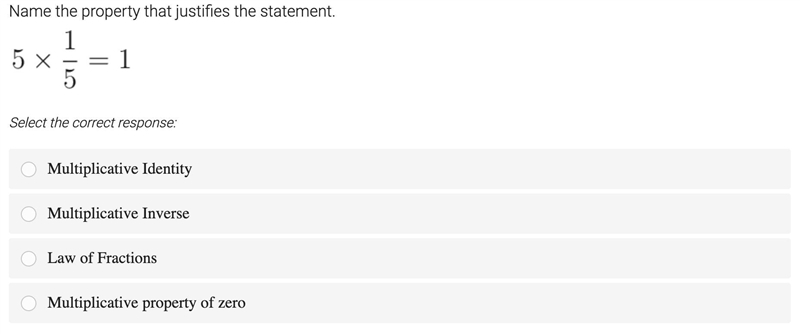 Name the property that justifies the statement.-example-1