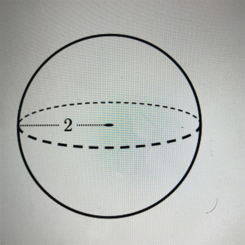 Find the volume of the sphere. Round your answer to the nearest tenth. O 33.5 O 25.1 O-example-1