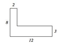 Find the perimeter and area of the figure below.-example-1