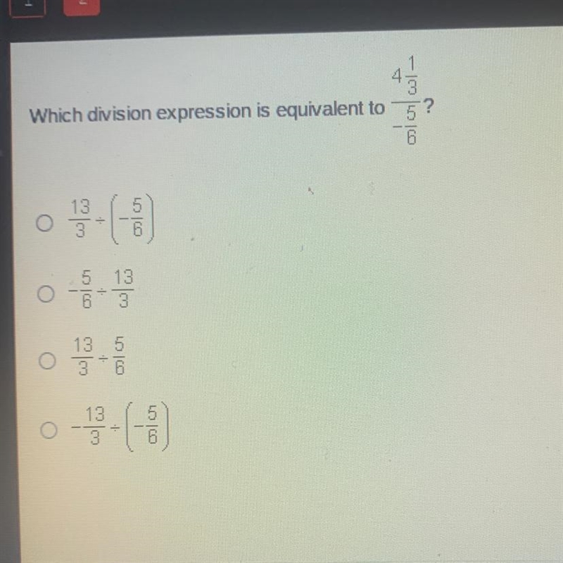 Which division expression is equivalent-example-1