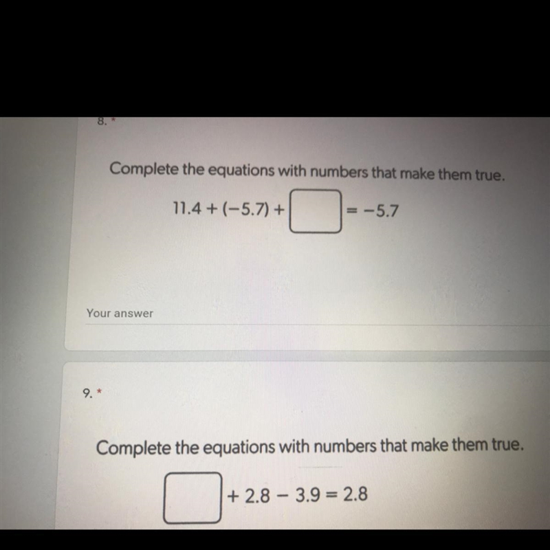 Can someone please help me with questions 8 and 9 !-example-1