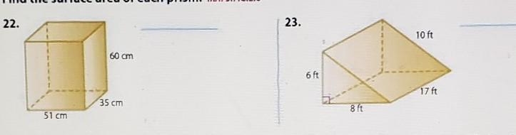 Find the surface area of each prism​-example-1