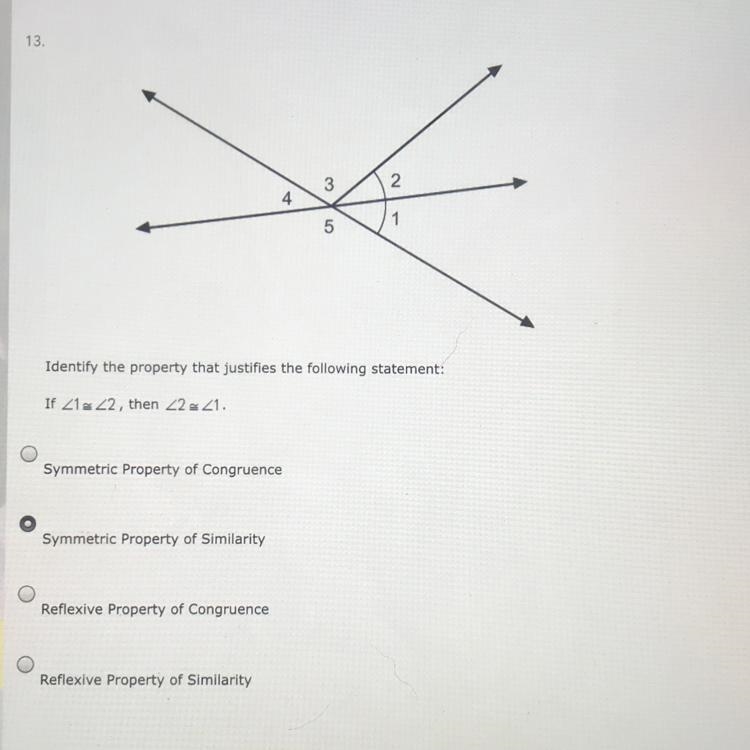 Identify the property that justifies the following statement:-example-1