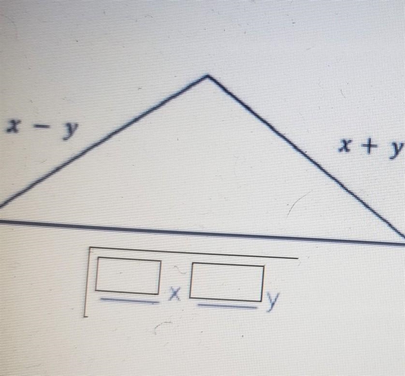 Please help I'm so confused- Also the perimeter is 4x+3y​-example-1