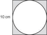 A circle is drawn within a square as shown. What is the best approximation for the-example-1