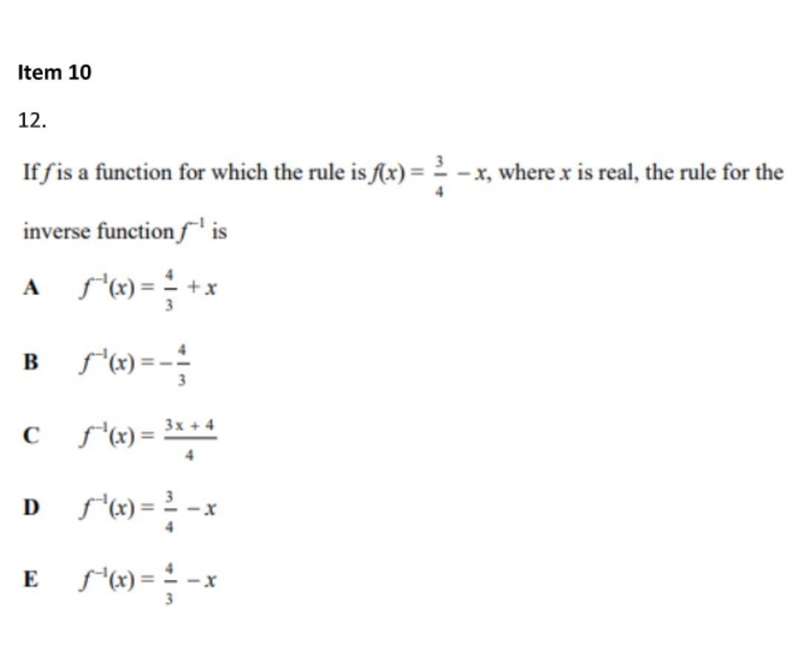 Determine the inverse of a function. please help!​-example-1