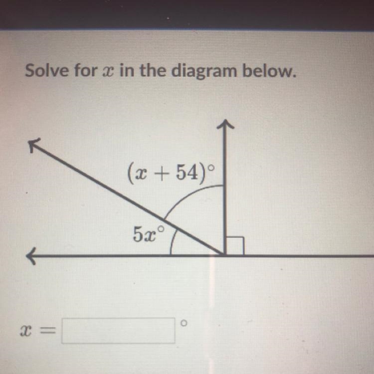 Solve for x in the diagram below. 15 points :3-example-1