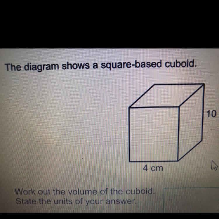 Work out the volume of the cubeboid-example-1