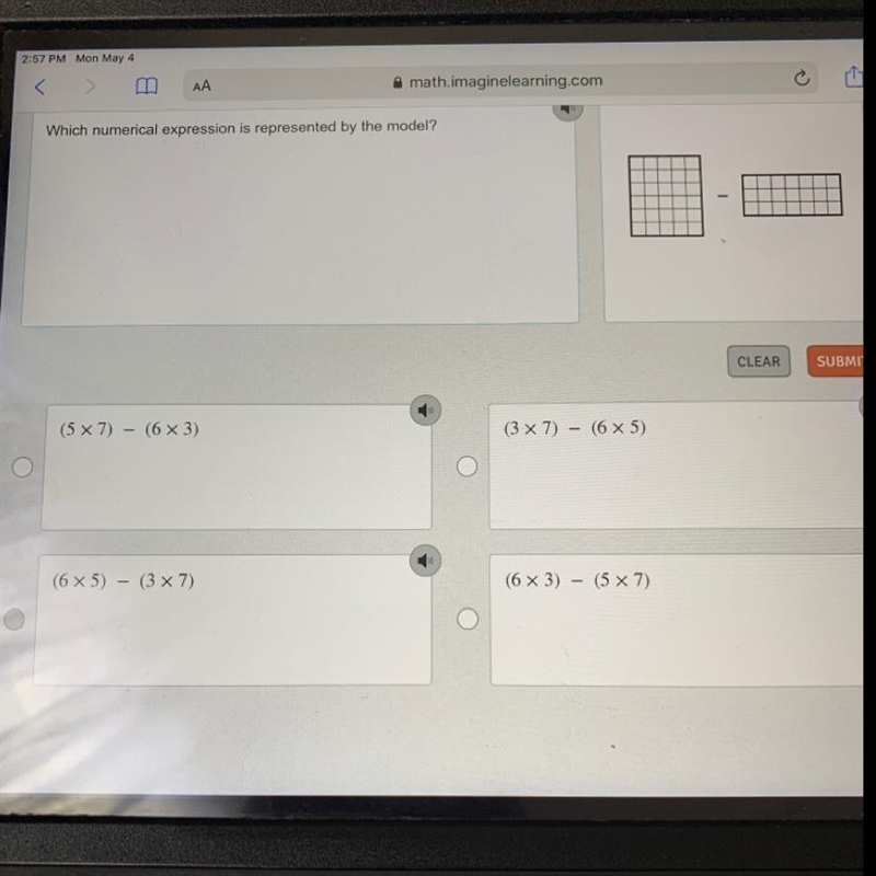 What is the numerical expression is represented by the model?-example-1