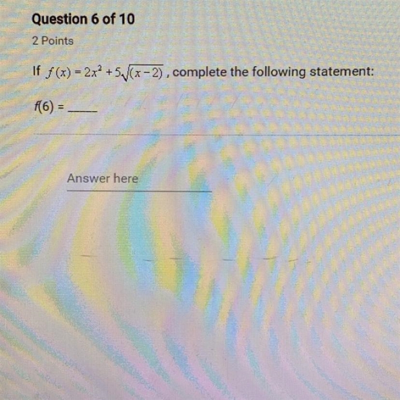 If f(x)= 2x^2 +5radical(x-2)-example-1