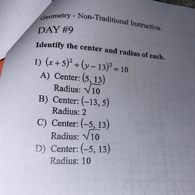 Identify the center and radius of each.-example-1