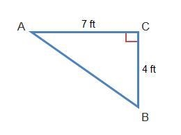 What is the length of the hypotenuse of the triangle? StartRoot 22 EndRoot ft StartRoot-example-1