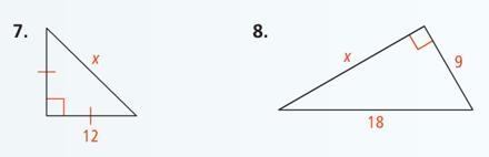 Find the value of x. If your answer is not an integer express it in simplest radical-example-1