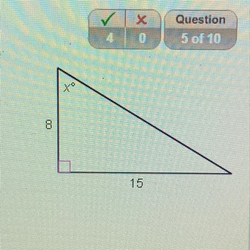 How do I find the value of x to the nearest degree?-example-1