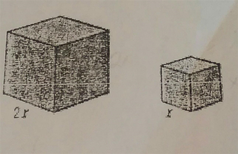 How many times as great is the volume of the larger cube as the smaller cube​-example-1