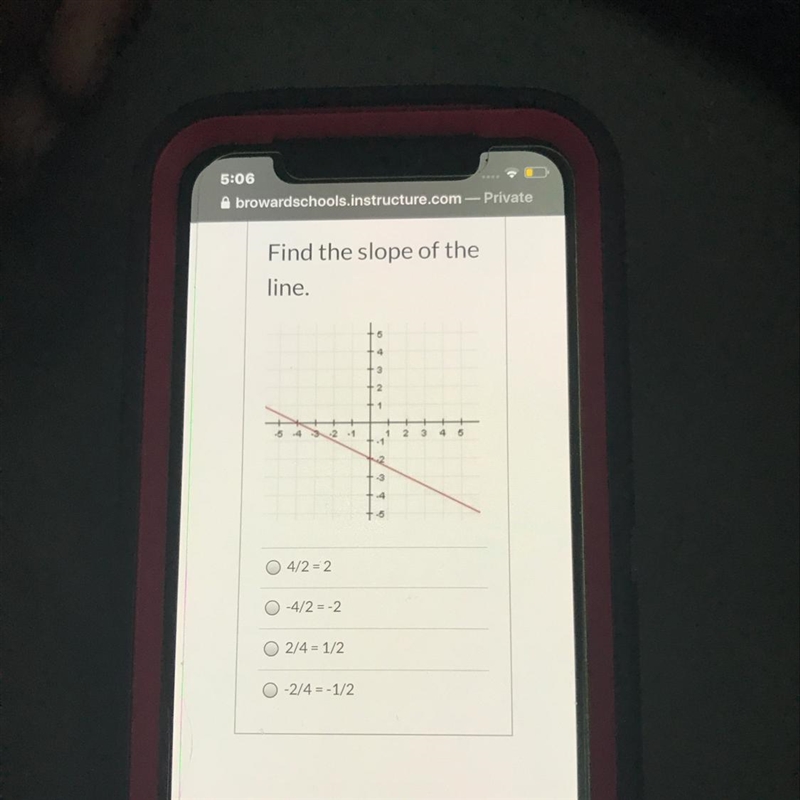 Find the slope of the line-example-1