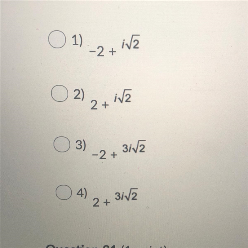 Which of the following is a solution of x^2+4x+6-example-1