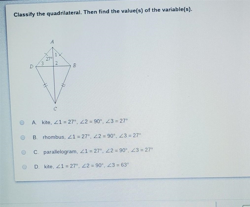 Classify the quadrilateral. Then find the value(s) of the variable(s).​-example-1