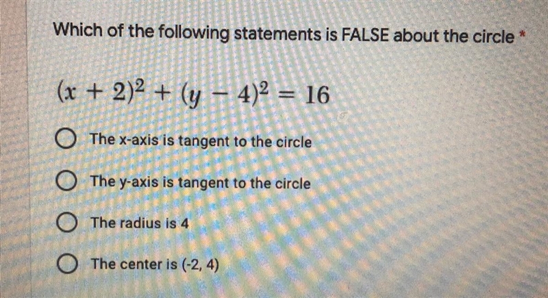 Please help. Is it the x axis is tangent to circle or is it y axis tangent to circle-example-1