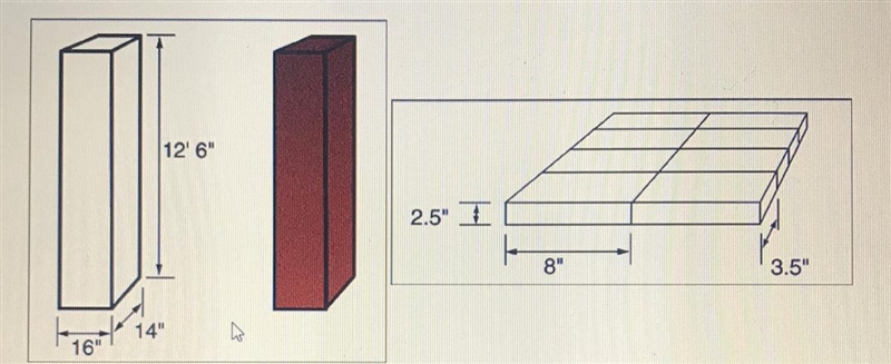 Task is to construct two brick columns of the dimensions shown on which an iron gate-example-1