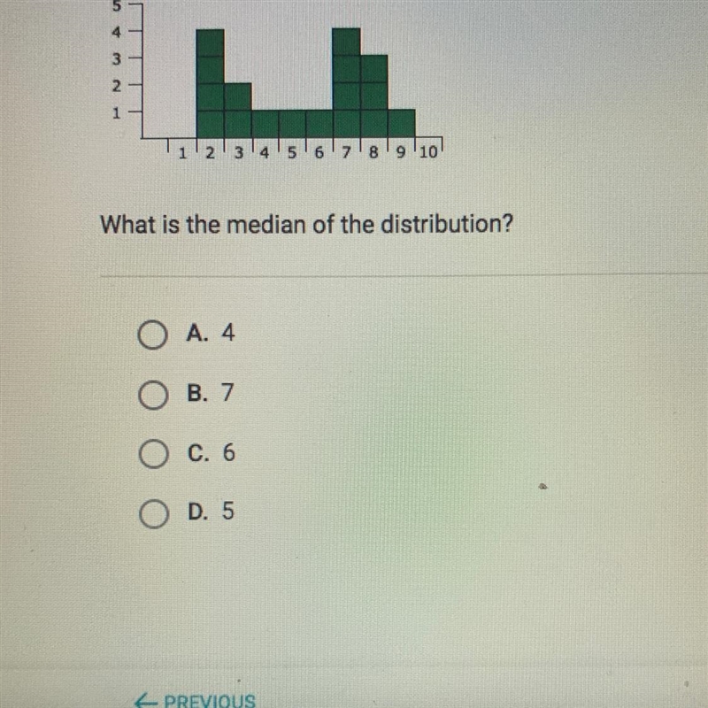 HELP! Here is the histogram of a data distribution. All class widths are 1. What is-example-1