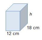 The prism shown has a volume of 3,024 cm3. What is the height of the prism? A 7 cm-example-1