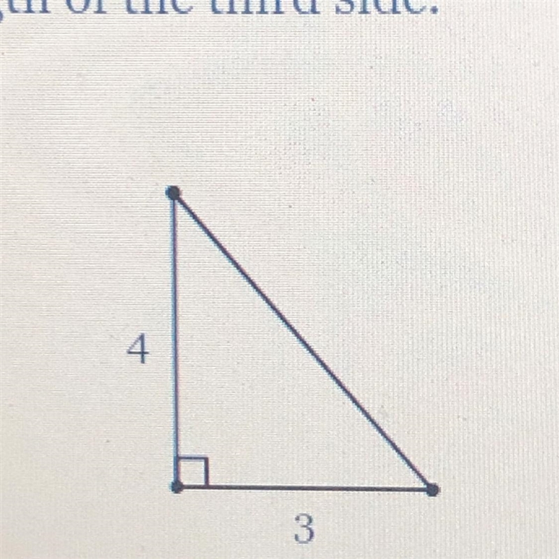 Find the exact length of the third side.-example-1