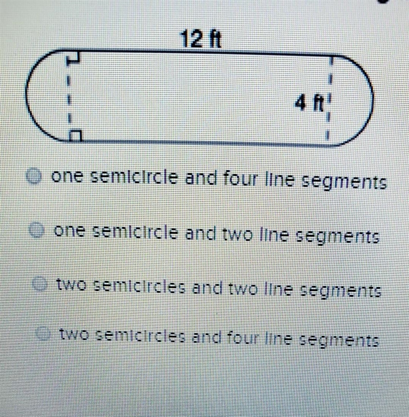 What does the perimeter of this figure consist of​-example-1