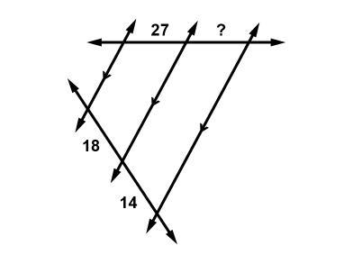 Please help me find the missing length of the triangle in the attached image. Thanks-example-1