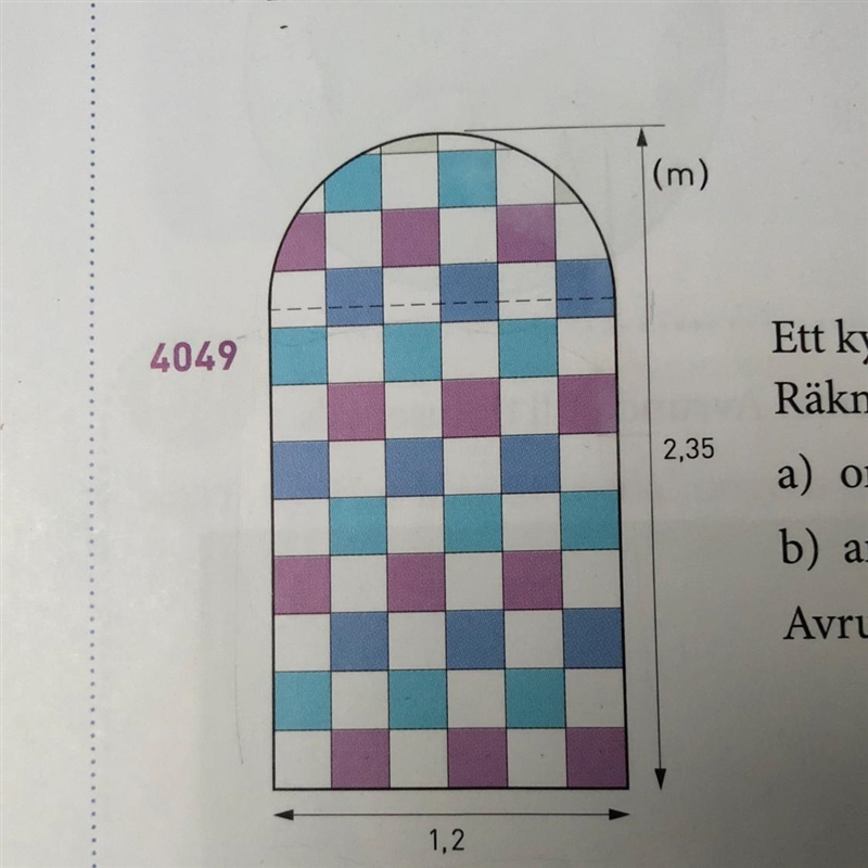 How to calculate the area and perimeter of this figure?-example-1