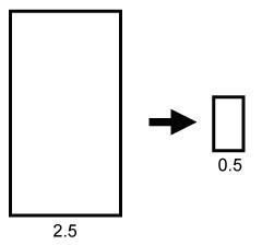 What scale factor was applied to the first rectangle to get the resulting image?-example-1