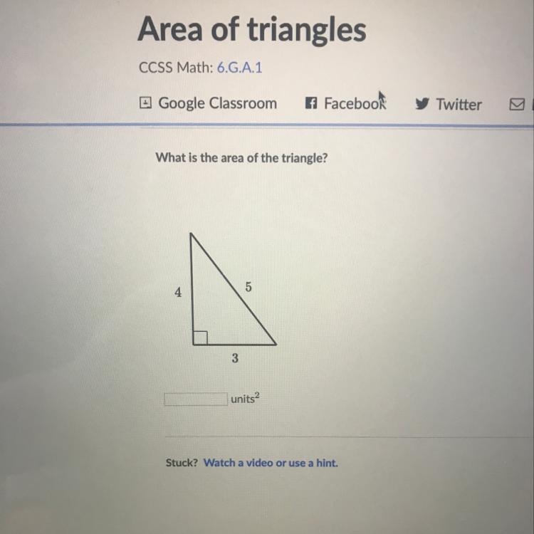 What is the area of the triangle?-example-1