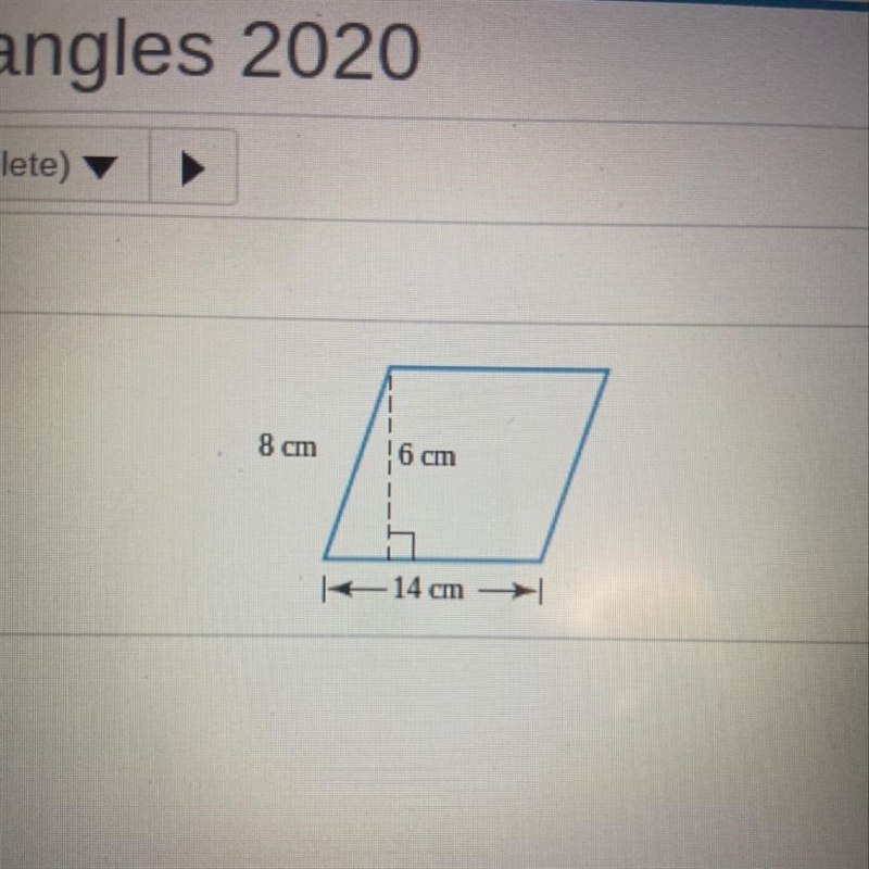 Find the area of the parallelogram-example-1