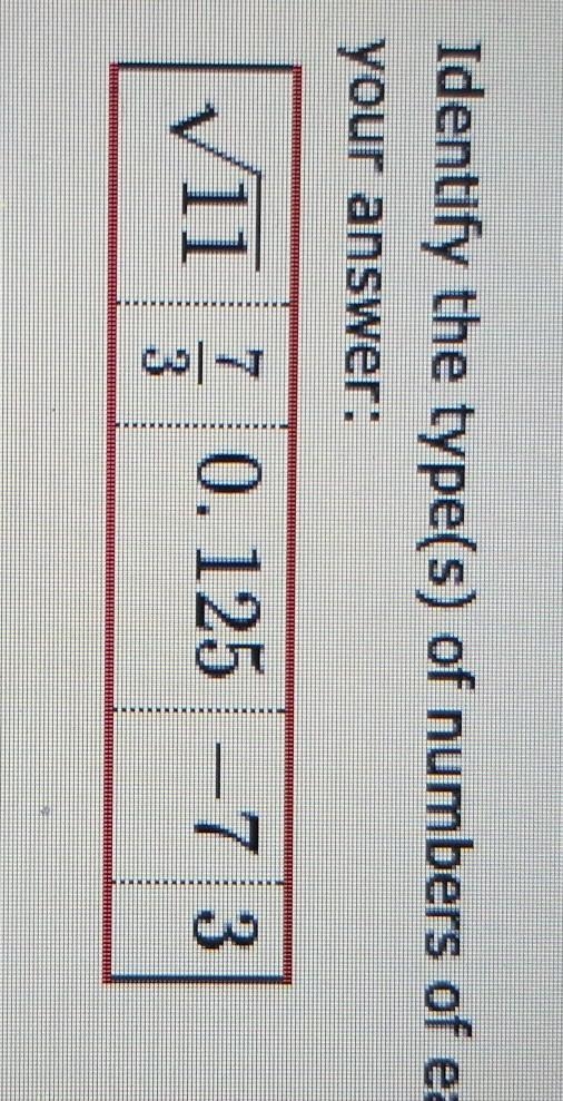 Identify the types of number ​-example-1