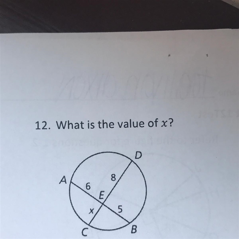 12. What is the value of x?-example-1