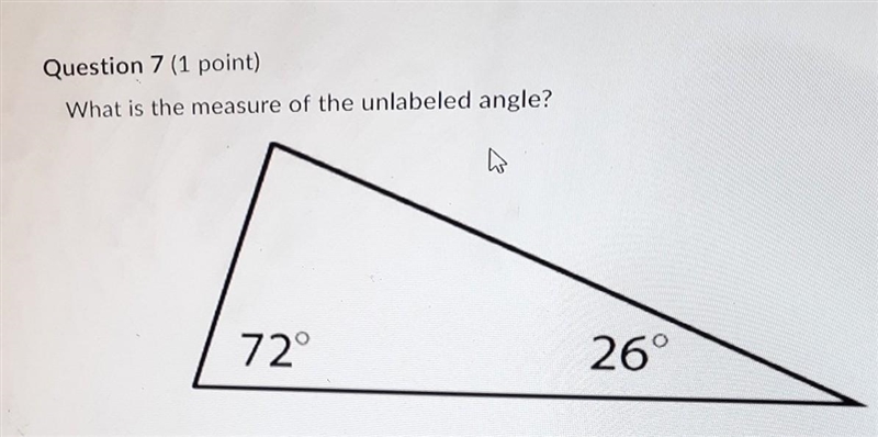 PLEASE HELP 15points What is the measurement of the unlabeled angle. 90 degrees 28 degrees-example-1